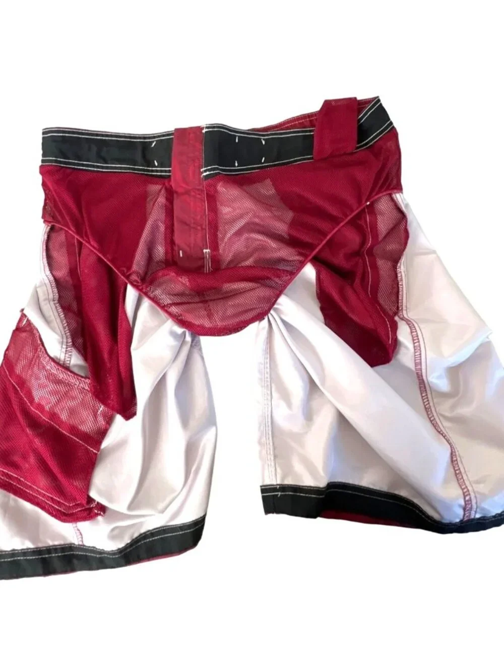 Speedo Mens Size Large Red Floral Watermark E-Board Shorts EUC